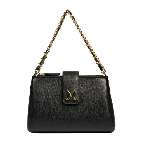 Damenhandtasche zum Umhängen 003g schwarz