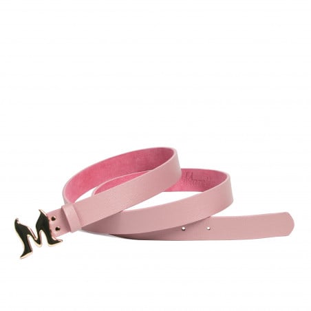 Damengürtel 41m rosa Saffiano