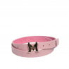 Damengürtel 41m rosa Saffiano