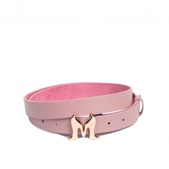 Damengürtel 41m rosa Saffiano