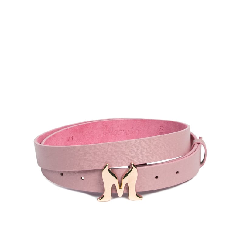 Damengürtel 41m rosa Saffiano