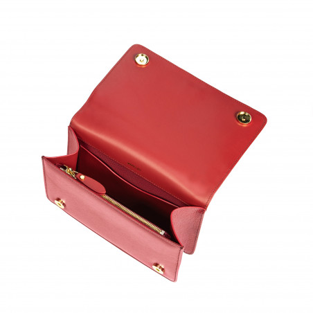 Damentasche zum Umhängen 010g Rot Safiano
