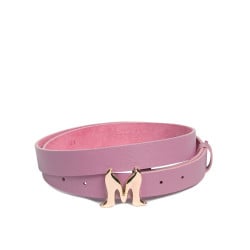 Damen Gürtel 41m violett Saffiano