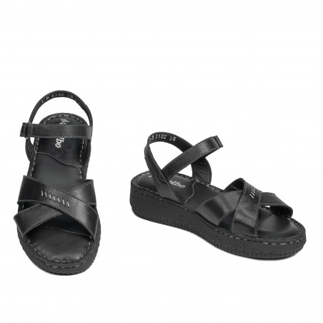 Damensandalen 5102 Schwarz