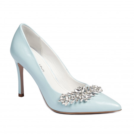 Damen elegante Schuhe 1300 Babyblau