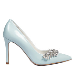 Damen elegante Schuhe 1300 Babyblau