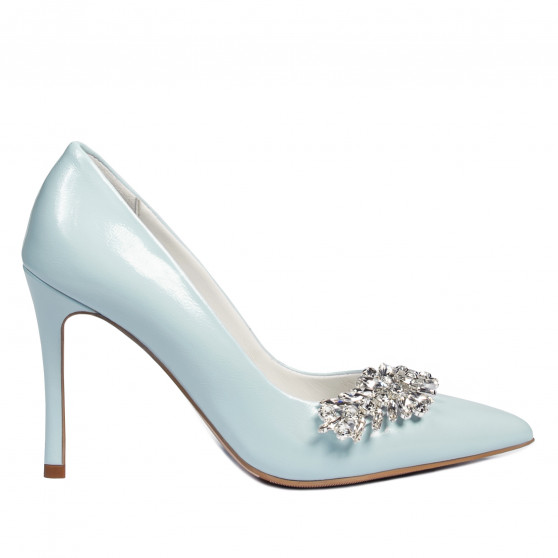 Damen elegante Schuhe 1300 Babyblau