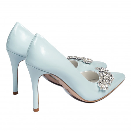 Damen elegante Schuhe 1300 Babyblau