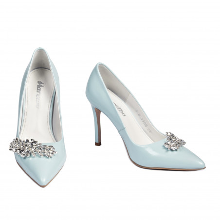 Damen elegante Schuhe 1300 Babyblau