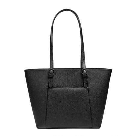 Damen-Umhängetasche 021g 01 schwarz Kaviar