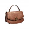 Damentasche Handtasche 023g Croco Camel