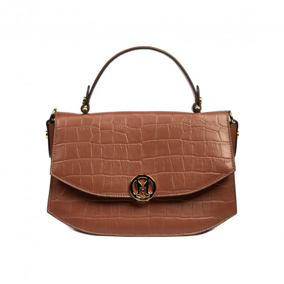 Damentasche Handtasche 023g Croco Camel Damentasche Handtasche 023g Croco Camel