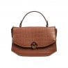 Damentasche Handtasche 023g Croco Camel