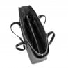 Damen-Umhängetasche 021g 01 schwarz Kaviar