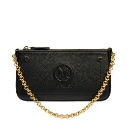 Schultertasche Damen 024g biz schwarz