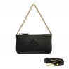 Schultertasche Damen 024g biz schwarz