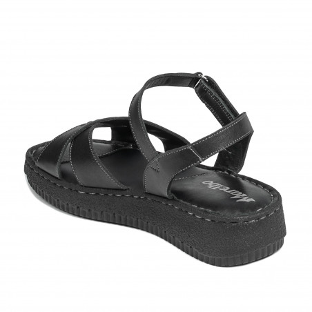 Damen-Sandalen 5102m schwarz