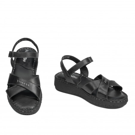 Damen-Sandalen 5102m schwarz