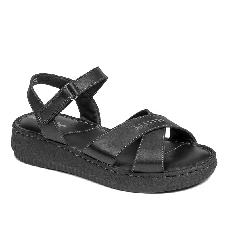 Damen-Sandalen 5102m schwarz