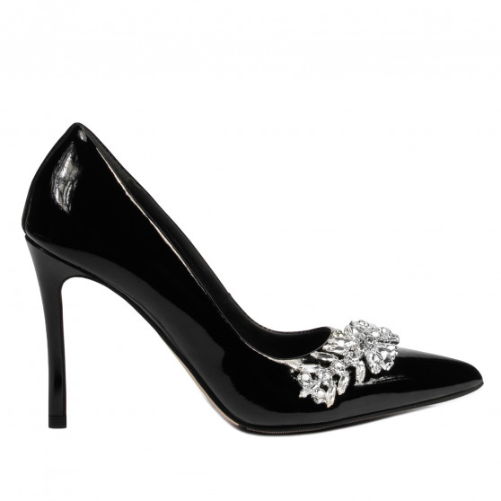 Elegante Damenschuhe 1300 Lack Schwarz Elegante Damenschuhe 1300 Lack Schwarz