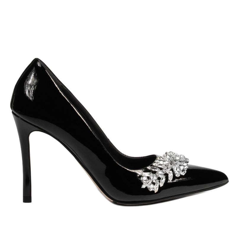 Elegante Damenschuhe 1300 Lack Schwarz
