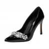 Elegante Damenschuhe 1300 Lack Schwarz