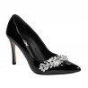Elegante Damenschuhe 1300 Lack Schwarz