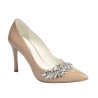 Elegante Damenschuhe 1300 Lackkamel