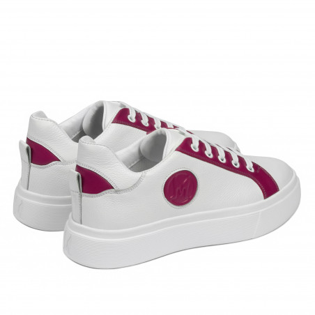 Damen-Sneaker 6073 weiß+fuchsia