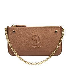 Damen Umhängetasche 024g Biz Braun Cognac