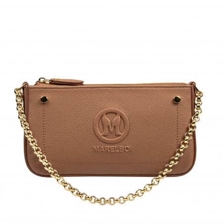 Damen Umhängetasche 024g Biz Braun Cognac