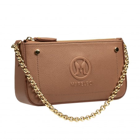 Damen Umhängetasche 024g Biz Braun Cognac