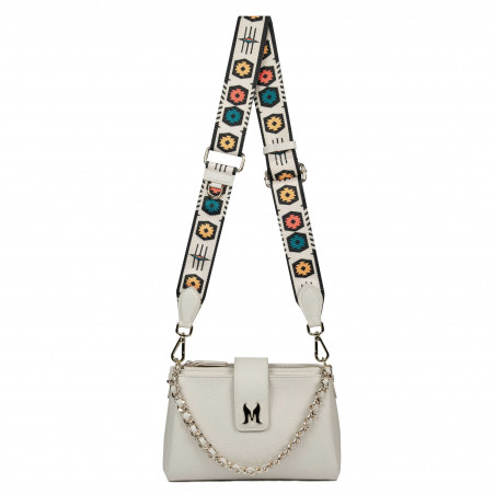 Damentasche Schultertasche 003g Panna