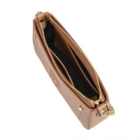 Damen Umhängetasche 024g Biz Braun Cognac
