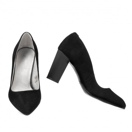 Elegante Damenschuhe 1278 schwarze Antilope