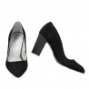 Elegante Damenschuhe 1278 schwarze Antilope
