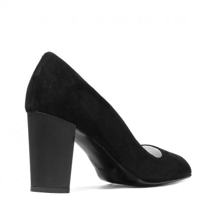 Elegante Damenschuhe 1278 schwarze Antilope