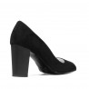 Elegante Damenschuhe 1278 schwarze Antilope