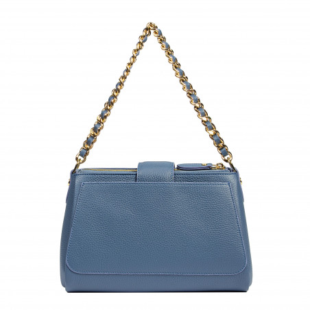 Damen Schultertasche 003g Blau