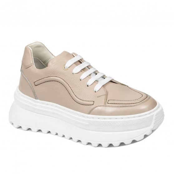 Damen Sneakers 6074 puder kombiniert Damen Sneakers 6074 puder kombiniert