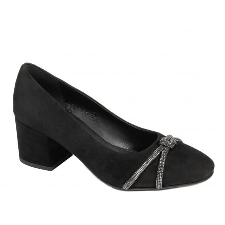 Elegante Damenschuhe 1336 Antilopenschwarz