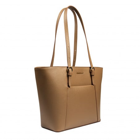 Damen-Umhängetasche 021g braun Kaviar