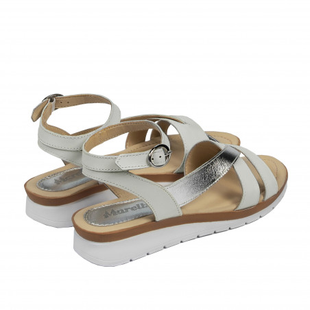 Damen Sandalen 5060 weiß kombiniert
