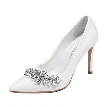 Damen elegante Schuhe 1300 weiß