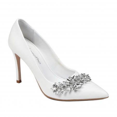 Damen elegante Schuhe 1300 weiß