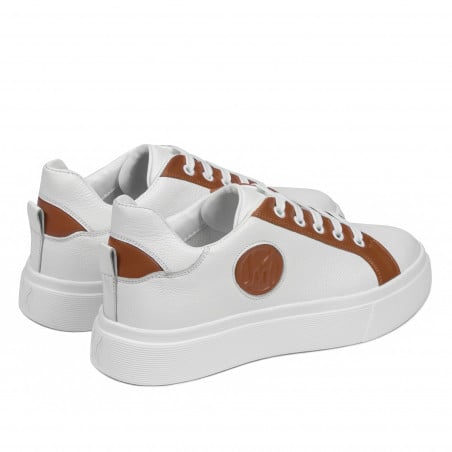 Damen-Sportschuhe 6073 weiß+camel