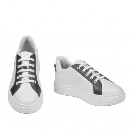 Damen Sportschuhe 6073 weiß+grau