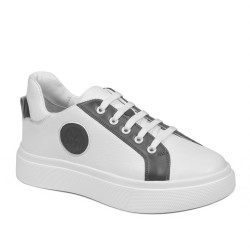 Damen Sportschuhe 6073 weiß+grau