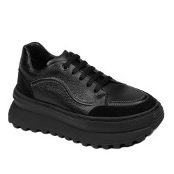 Damen-Sneaker 6074 schwarz kombiniert