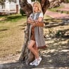 Damen-Sportschuhe 6073 weiß+camel lifestyle